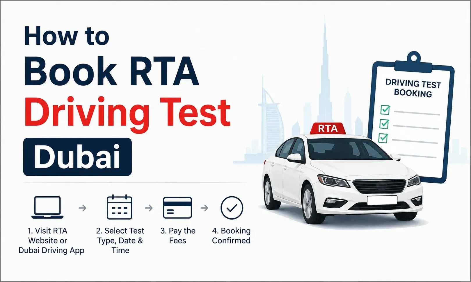 How to Book RTA Driving Test Dubai