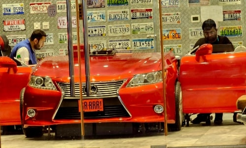 Sharjah Car Number Plate