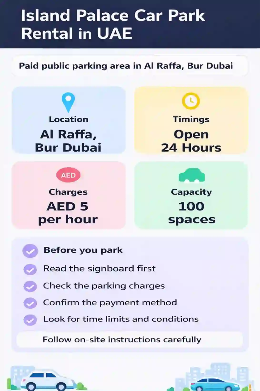 Island Palace Car Park Rental