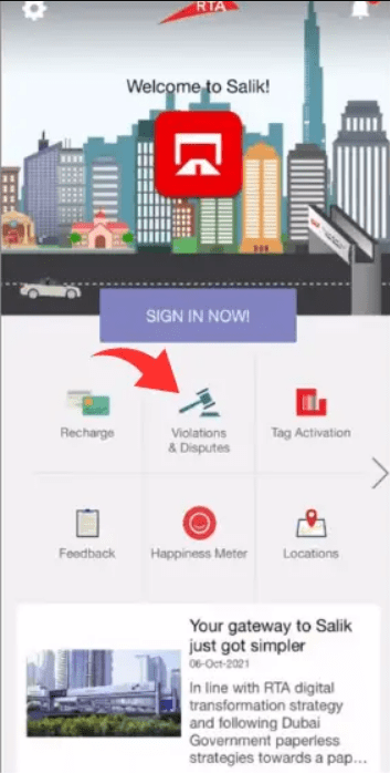 Pay Your Salik Fines - Dubai Driving App