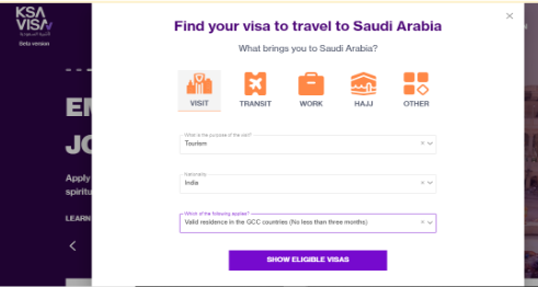 Saudi Visa for UAE Resident