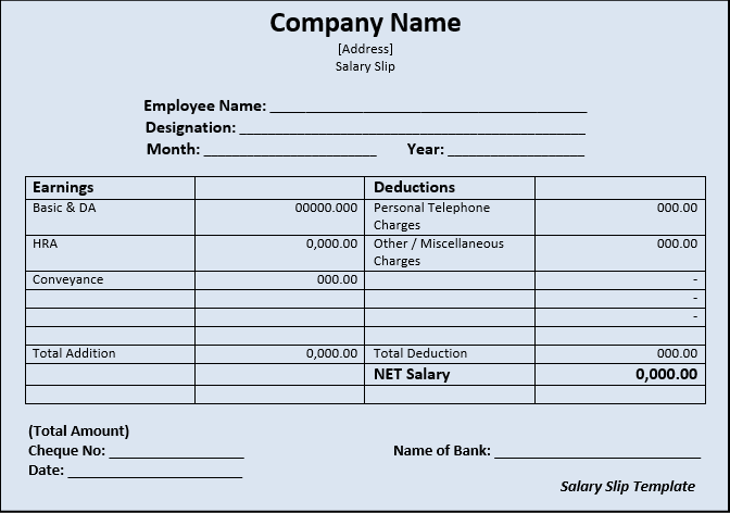 airtel employee salary slip